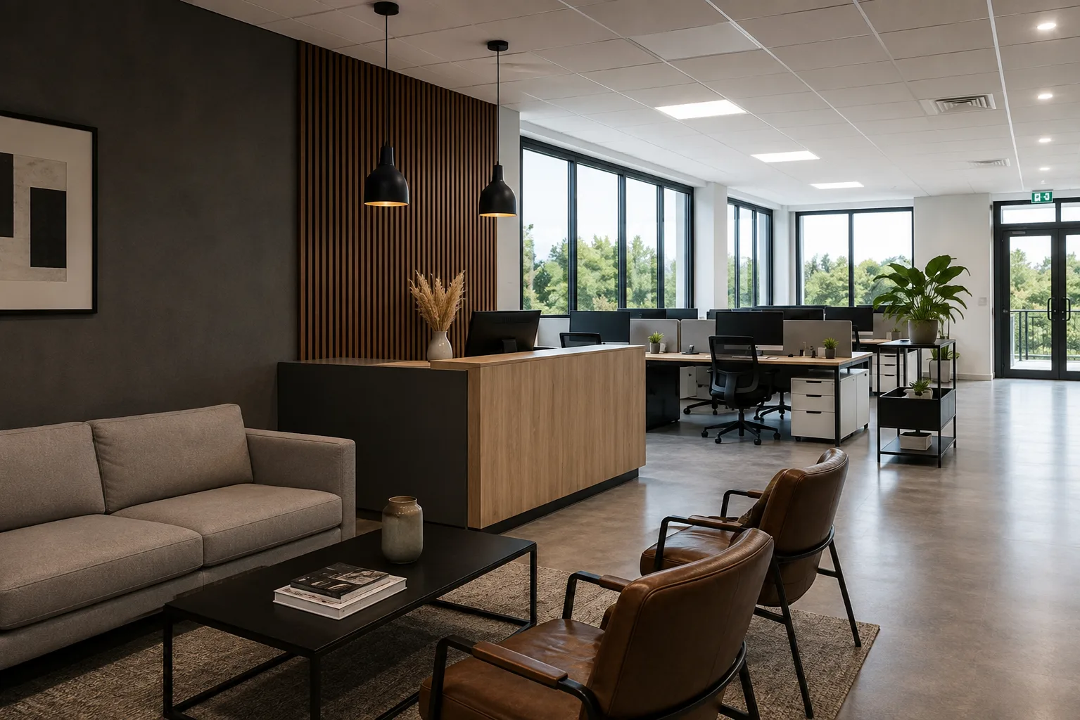 Bureaux professionnels modernes et entretenus